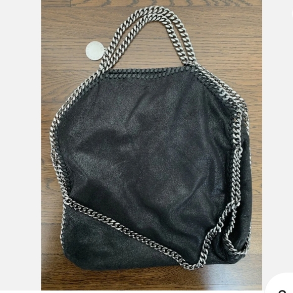 STELLA MCCARTNEY FALABELLA Handbag Mini Tote Bag Chain Shoulder-Authentic - Picture 6 of 7
